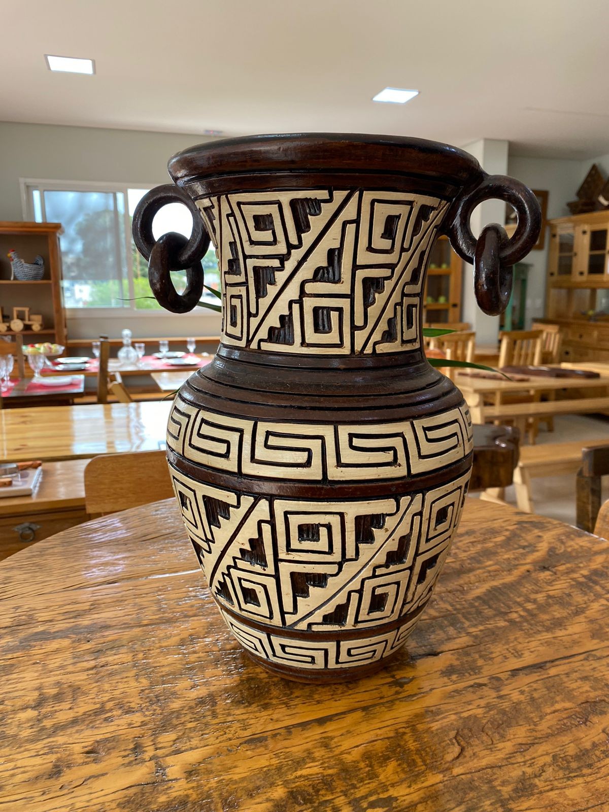 VASO MARAJOARA COM ARGOLA